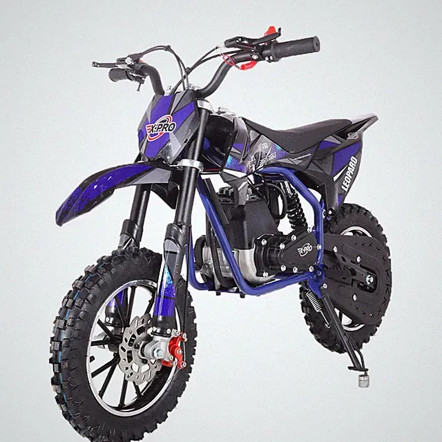 X-PRO Leopard Mini Dirt Bike Gas Powered 4 Stroke Pit Bike Pull Start 10" Wheels